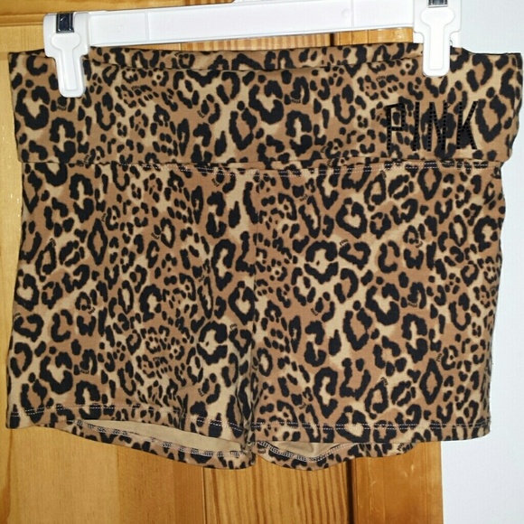 Workout VS cheetah spandex shorts!