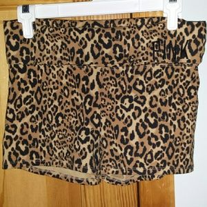 Workout VS cheetah spandex shorts!