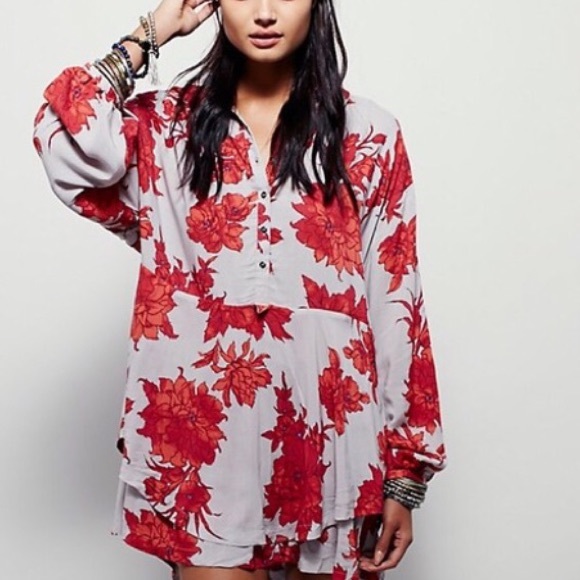 🌷FINAL MARKDOWN!🌷Free People Printed Tunic Dress