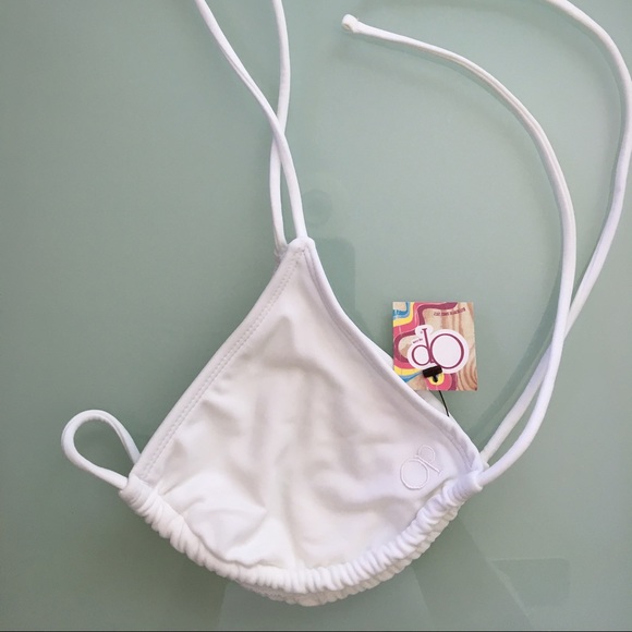 OP brand 2piece white bathing suit