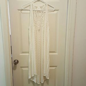 Long Lace Vest from Dillards