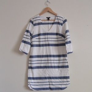 Linen striped dress