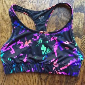 Multi-colored sports bra--NWOT