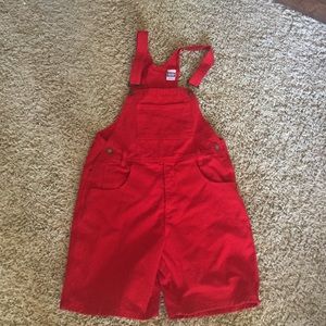Vintage red overalls