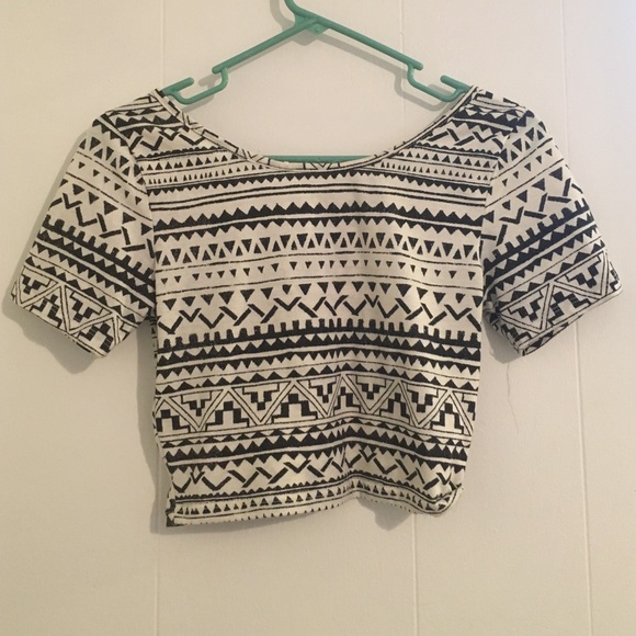 Tribal crop top