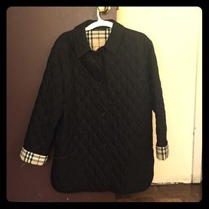 Burberry quilted coat! Great condition!
