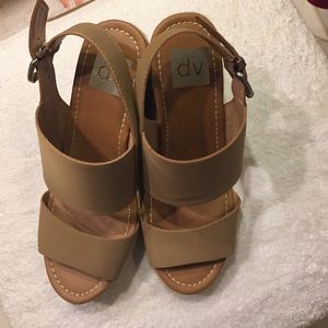 Tan ladies wedges