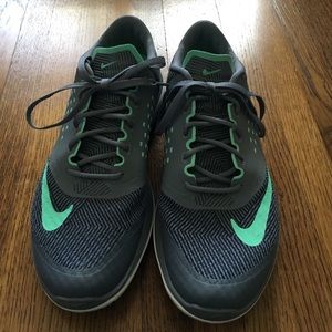 Nike mint and gray shoes