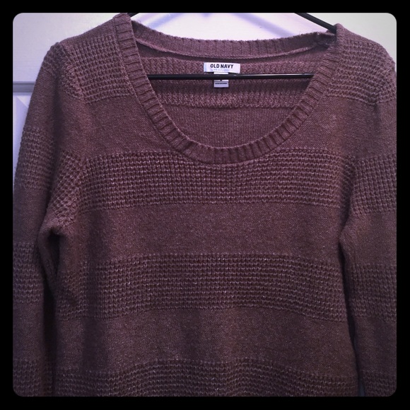 Long brown sweater
