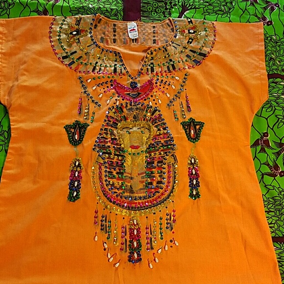 Beaded Egyptian Dashiki Dress