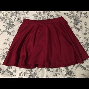 Maroon skater skirt