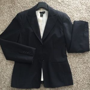 BCBG black blazer, two besom pockets Sz 10