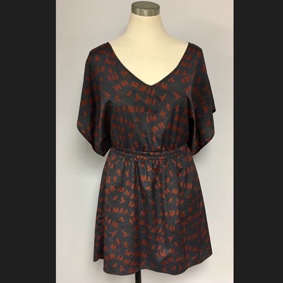 Bird printed pull over dress - Picture 2 of 5