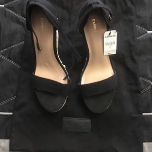 Express Faux Suede Espadrille Wedge Sandal