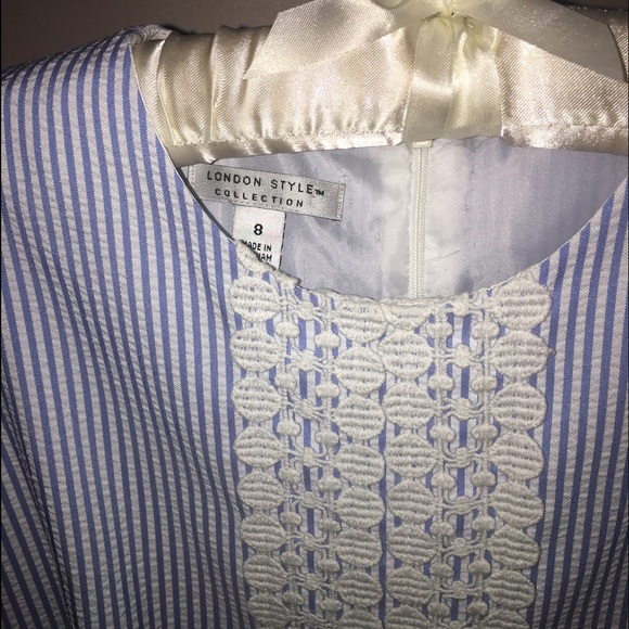 London Style Collection Seersucker Dress - Picture 2 of 3