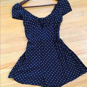 Blue Polka Dot Romper
