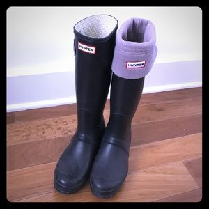 Hunter Original Refined Rainboots ++ Grey Inserts