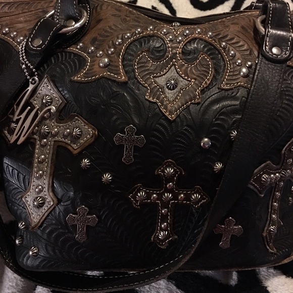 American west leather bag