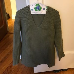 Rag and bone green oversized sweater
