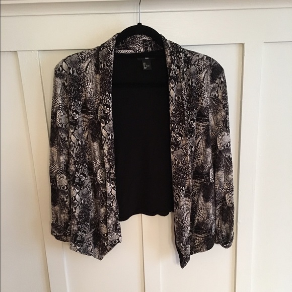 Snake skin blazer
