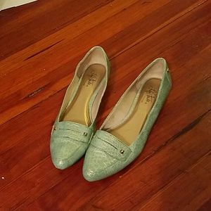 Life Stride faux snakeskin flats