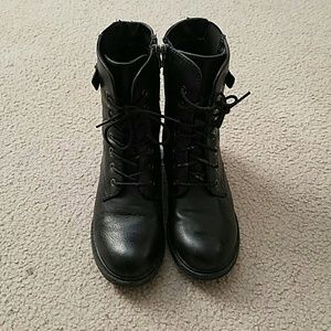 Sonoma Life + Style black combat boots