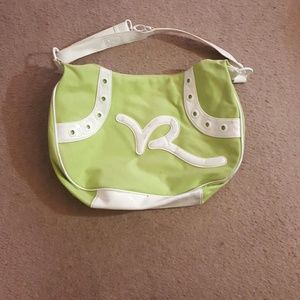 Rocawear lime green purse