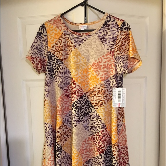 Lularoe Jacquard Carly Fall Colors - Picture 1 of 2