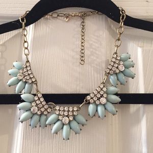 J CREW adjustable robins egg blue necklace