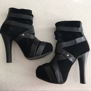 Michael Kors caged suede platform boots!
