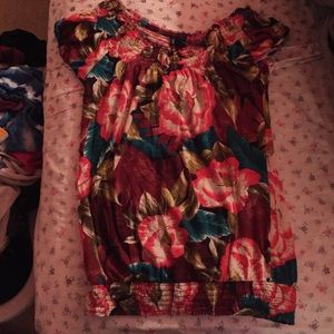 Lucky brand flower blouse in medium