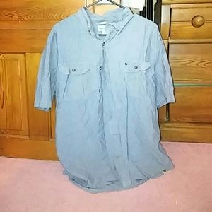 Blue button up shirt