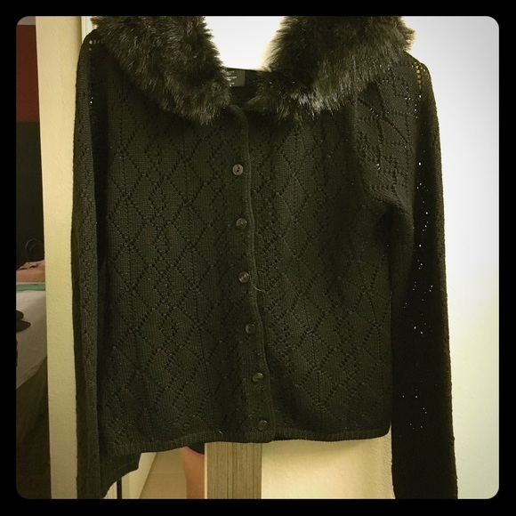 Carol Little Knitwear black jacket/ Cardigan