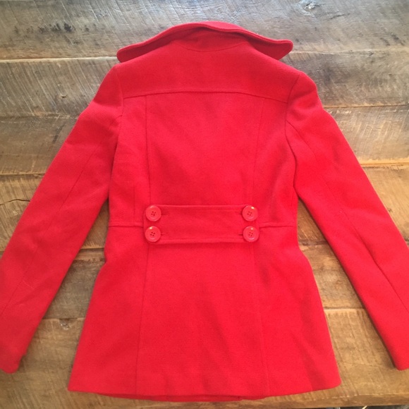 Red peaCoat NWOT - Picture 2 of 2