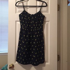 J crew tank pineapple sun dress