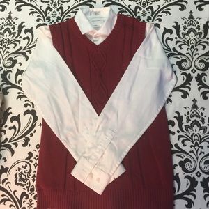 Calvin Klein button down w/ vest bundle