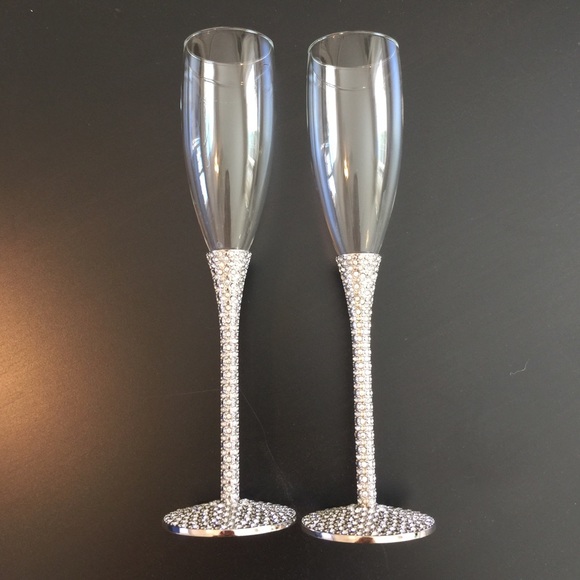 💕 Crystal Champagne Flutes 💕