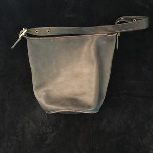Vintage grey Coach leather bag