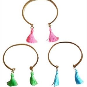 NWOT LILLY PULITZER TASSEL CUFF BRACELETS