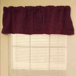 3 Brown Valances $5 each or $10 for all 3!