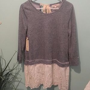 Altar'd State blue/white shirt