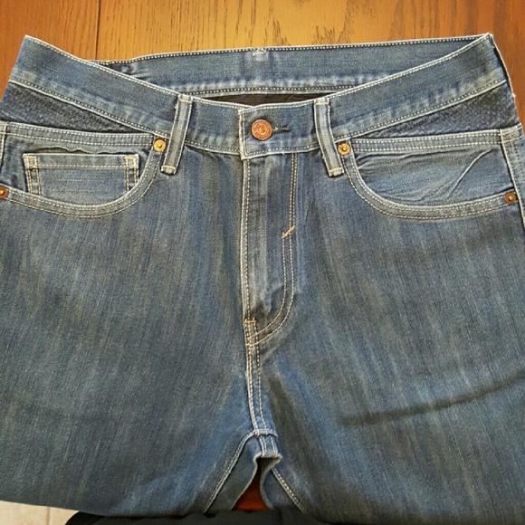 Levi's 527 Boot cut Distressed jeans