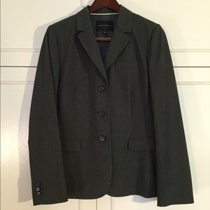 Banana Republic gray pinstripe suit jacket 14