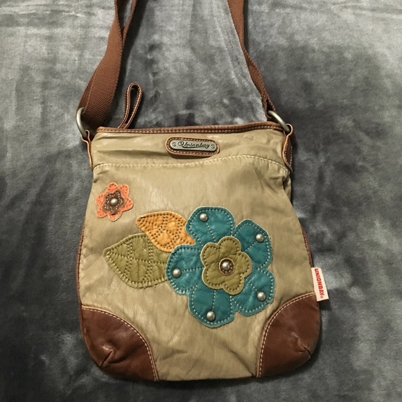 Floral Leather Unionbay Crossbody Purse