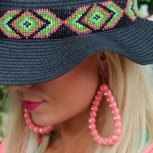 Sookie Sookie Clay Teardrop Earrings - BLACK