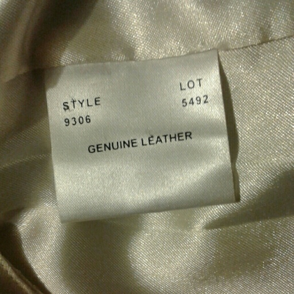 GENUINE LEATHER MARGARET GODFREY SKIRT - Picture 4 of 4