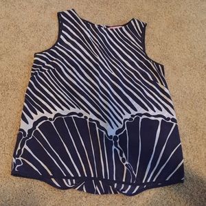 Lilly Pulitzer Navy shell top