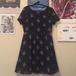 Adorable cut out back dress