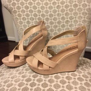 Top Moda Tan Wedges