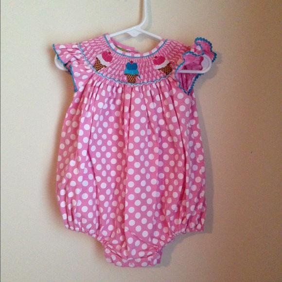 ****SOLD*****Smocked bubble Ice Cream Cone